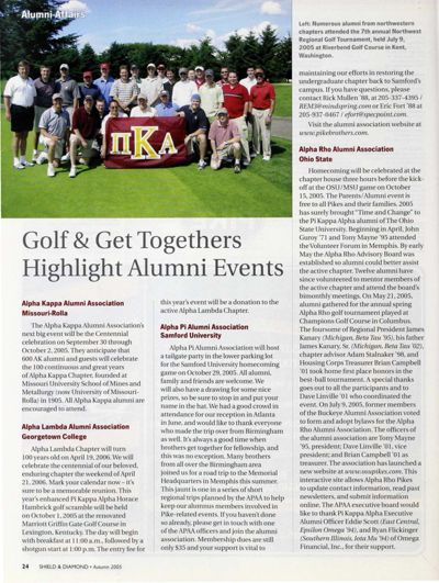 Golf & Get Togethers Highlight Alumni Events